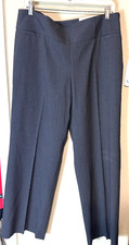 NEW Cato Grey Dress Pants Contemporary Wide Leg sz 14P NWT