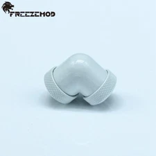 FreezeMod 90 Degree Dual Compression Fitting 14mm Multi-Link Triple Seal White