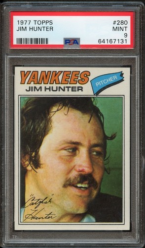1977 Topps Jim Hunter #280 card