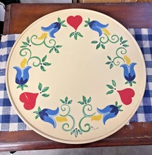 Homemade Vintage Fritz and Floyd Style Lazy Susan Serving Platter