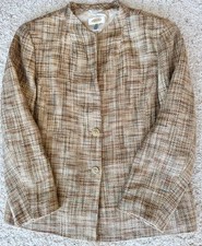 VTG Talbots USA made Italian Fabric size 14 Blazer Mint Condition 603