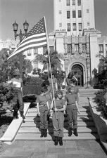 Linda Blair seen filming a scene for unspecified movie front of Be- Old Photo 20