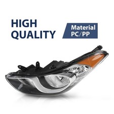 Fit For 2011-2013 Hyundai Elantra Headlight Assembly Left Right Halogen Headlamp Fit For 2011-2013 Hyundai Elantra Headlight Assembly Left Right Halogen Headlamp