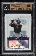 2006 Bowman Sterling Prospects Justin Upton #BSP-JU BGS 10 PRISTINE Auto h8b