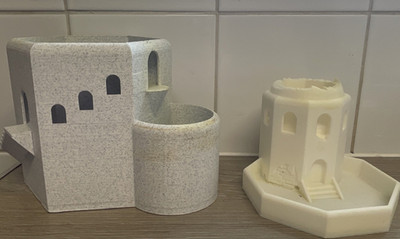 Kleine Pflanztöpfe 3-D gedruckt gut für draußen oder drinnen Pflanzendekoration