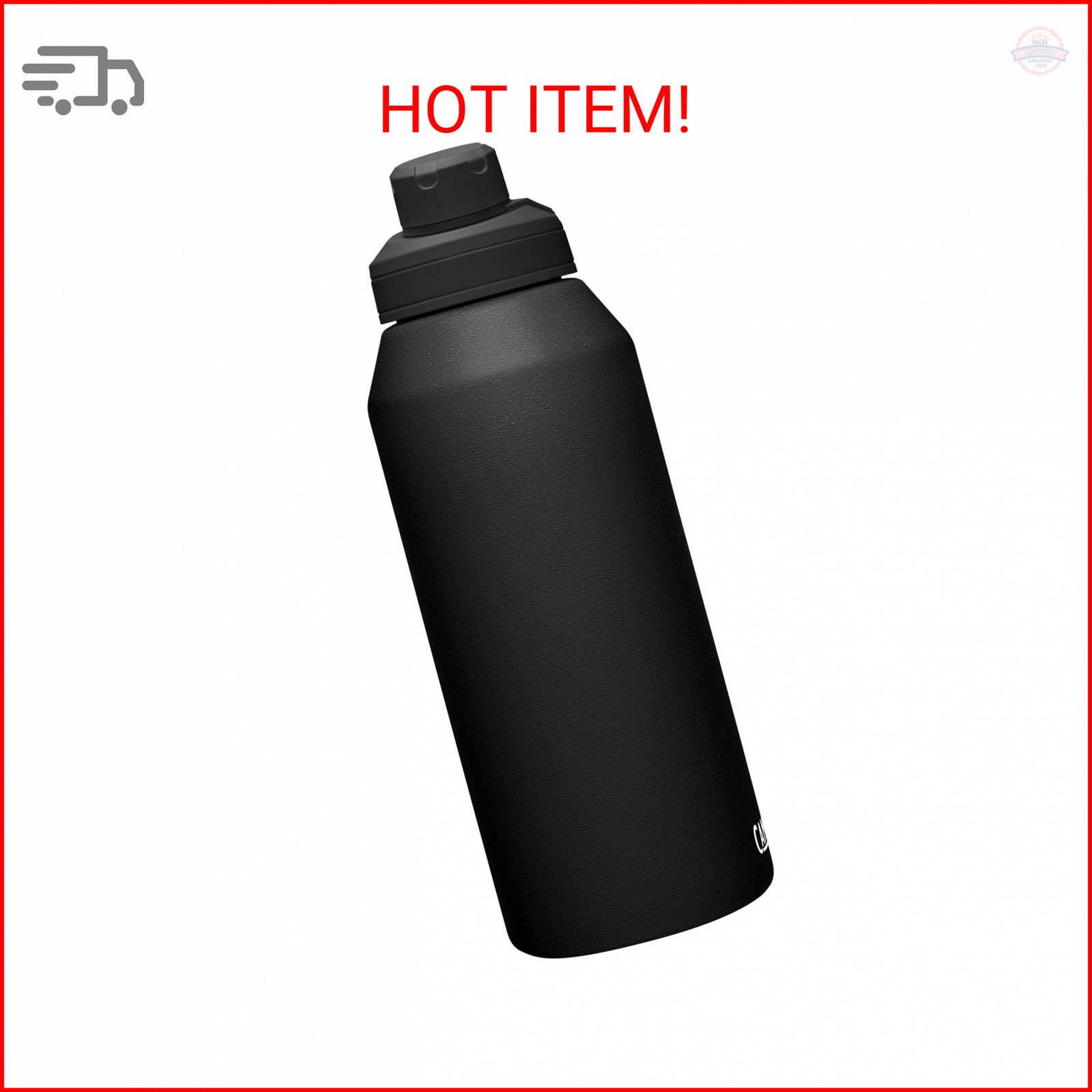CamelBak Chute Mag 40oz Vacuum Insulated Stainless Steel Water Bottle, Black