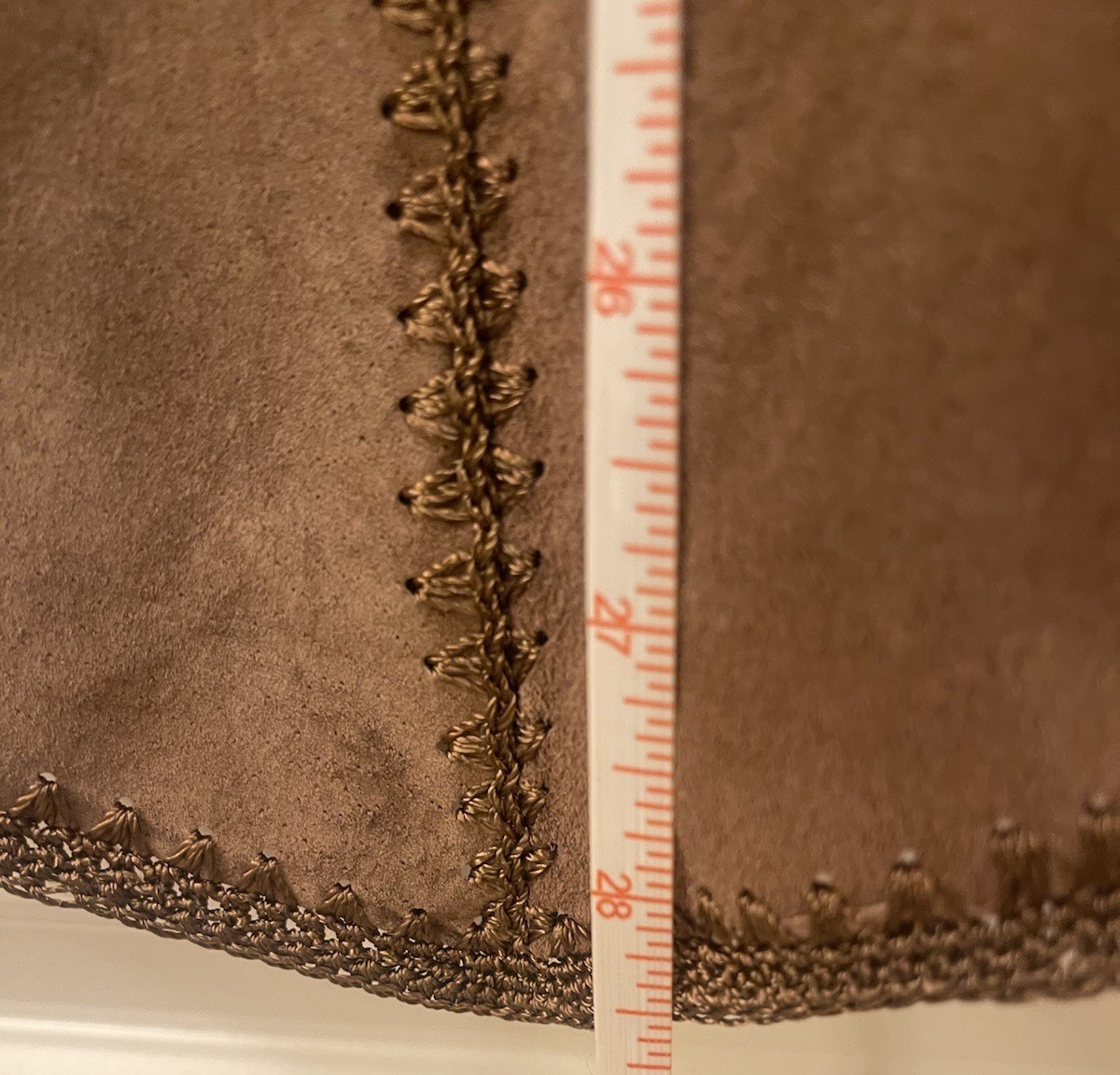 Brandon Thomas Suede Western Patchwork Poncho - image 4