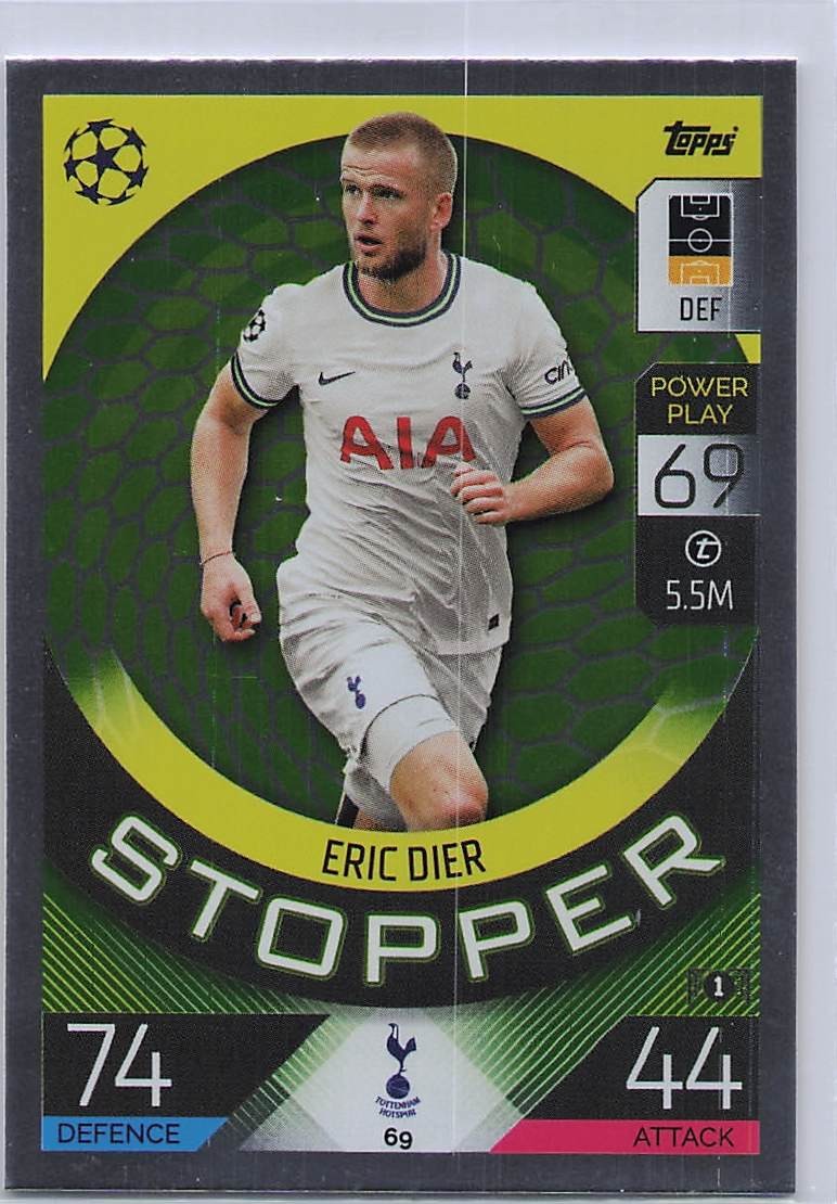 2022-23 Topps Match Attax UEFA Champions & Europa Leagues #69 Eric Dier
