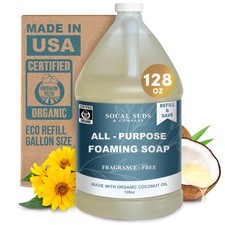 128oz Certified Organic Foaming Hand  Body Wash - Gentle Natural Body,Baby ...