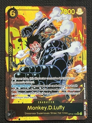 One Piece TCG Monkey D Luffy Op10 118 SEC ENG