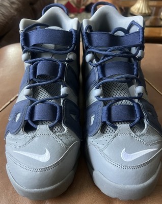Nike Air More Uptempo '96 Grey & Navy Georgetown Hoyas Men's 12