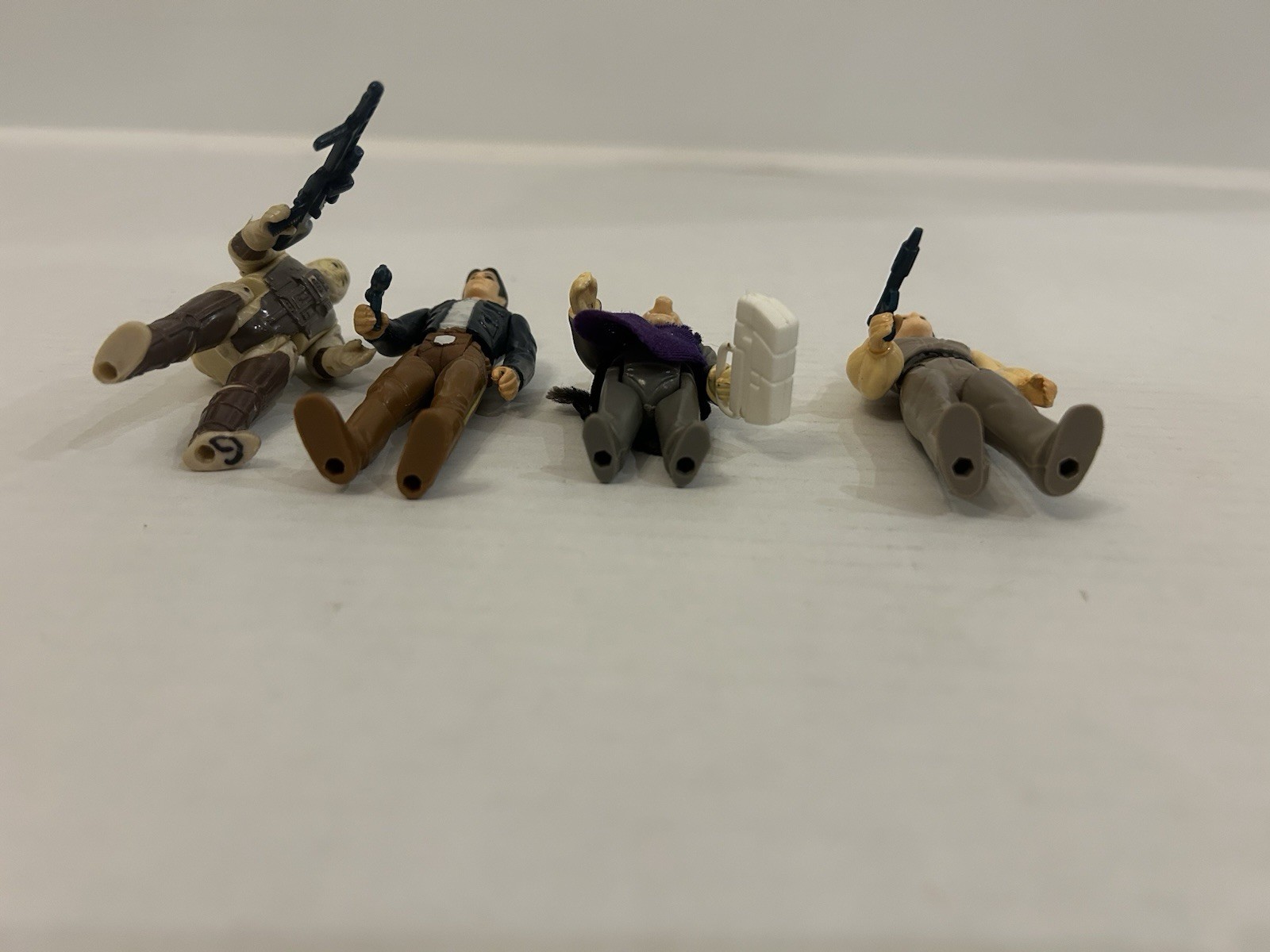 STAR WARS CLOUD CITY PLAYSET BACKDROP W FOOT PEGS & FIGS KENNER VINTAGE 1980 ESB