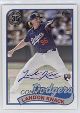 2024 Topps Update 1989 Topps Baseball Auto Landon Knack #89AU-KNA Auto 1kn1