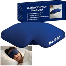 Premium Eye Sleep Mask for Men Women - 100 Blackout 3D Contoured Night Eye...