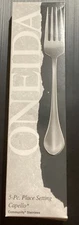 CAPELLO Oneida Stainless 5 Piece Place Setting (s) Unused USA Glossy Flatware