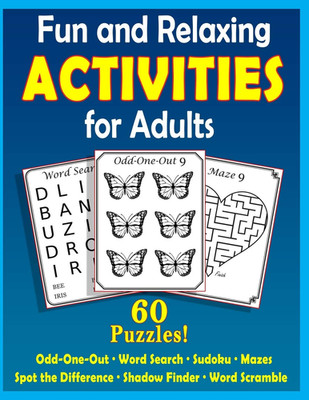 Fun and Relaxing Activities for Adults: Puzzles for People with Dementia [Large-