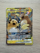 Pokemon Sun & Moon Unified Minds Holo Card: Raichu & Alolan Raichu GX (54/236)