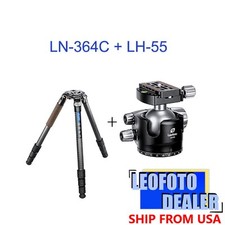 Leofoto LN-364C  LH-55 Tripod with Ball Head Kit Carbon Fiber with 75mm bowl