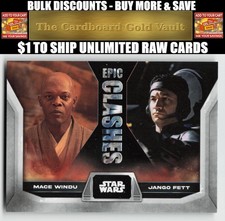 2023 Topps Star Wars Mace Windu / Jango Fett #EC-3 Epic Clashes