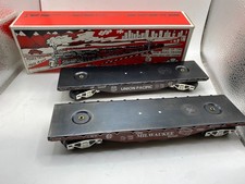 NIB New Marx 7343 Milwaukee and UP Union Pacific Flat Car Set