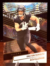 Dalton Schultz Fireworks Parallel /49-2025 Panini Revolution #55 Texans NFL SN