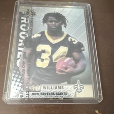 Topps 1999 Finest Ricky Williams Rookie Peel Coating #158 New Orleans Saints