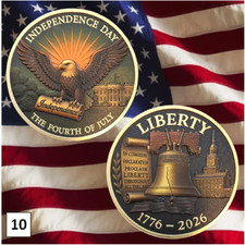 Challenge Coin: America's 250th Anniversary #10 (Ships from CO, USA)