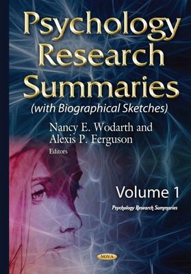 Psychology Research Summaries : With Biographical Sketches, Hardcover by Woda...