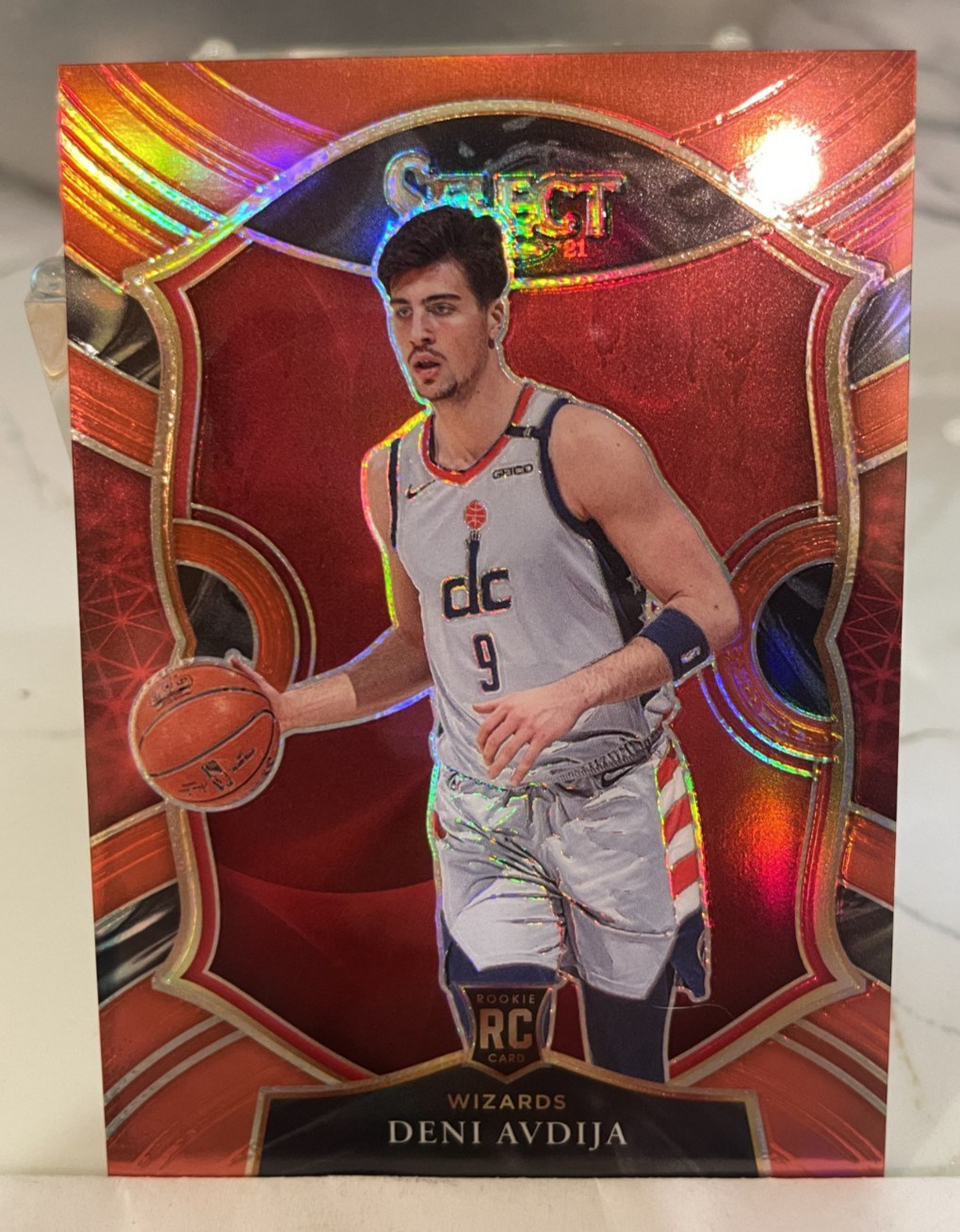 2020-21 Panini Select Deni Avdija Concourse RC Red 110/199 - Wizards