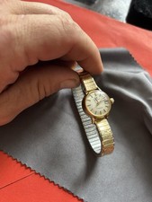 OMEGA Ladymatic 14K Gold Filled Wristwatch, Speidel 10k and stainless steel