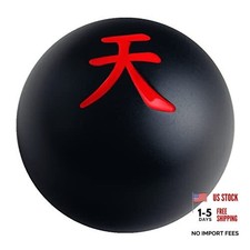 Black/Red Inlay Sphere 4 5 6 Speed Japanese Sky God Manual Shift Knob Shifter
