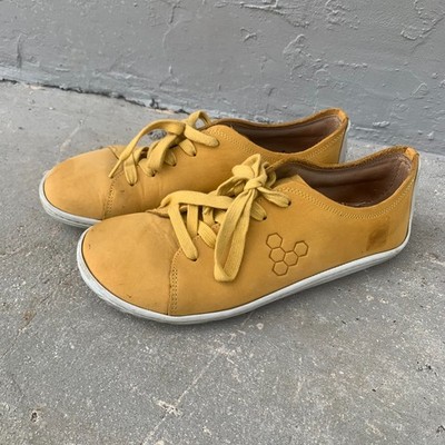 Vivobarefoot Addis Womens EU 38 US 7.5 Yellow Leather Minimalist Barefoot