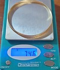 Krementz Textured 14k Tested Overlayed: Gold Krementz Bangle Stackable Bracelet — photo 3
