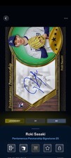 Topps Bunt Pentamerous Penmanship 25 Roki Sasaki Green Legendary DIGITAL