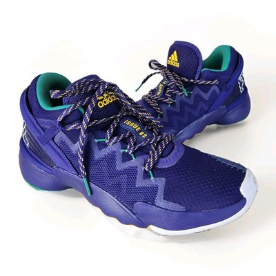 Adidas D.O.N. Issue #2 Throwback Utah Jazz Lace Up Sneaker Shoes Mens 8.5 Purple