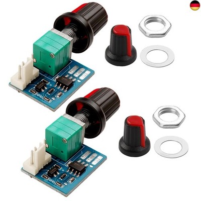 2Pack PWM Fan Speed Controller, Lüftersteuerung 12v, 4 Draht PC CPU Fan Speed 