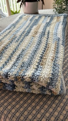 Hand Crocheted Throw Blanket/Afghan, Multicolored - Roughly 56 x55 
