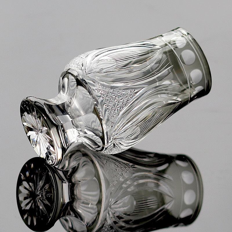 Old Fashioned Glencairn Glass 6oz Hand Cut To Clear Nosing Tasting Whiskey-image