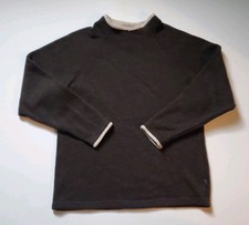 Vintage Alf Kuhl Mock Neck Fleece Pullover Brown Sweater, Gorpcore, Retro, Sz L