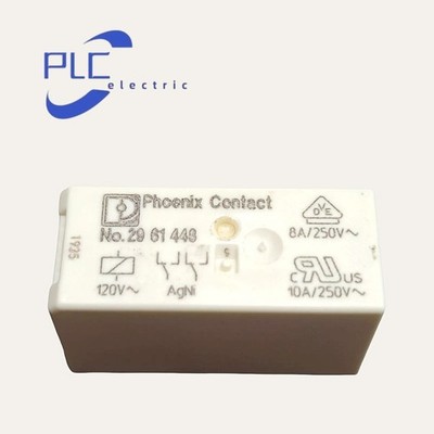 2961448 1PCS NEW REL-MR-120AC/21-21 Phoenix Plug and Pull Relay 2PDT 120V DC 8A 