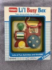 VTG NIB 1992 Playskool Li’l Busy Box Infant Toy