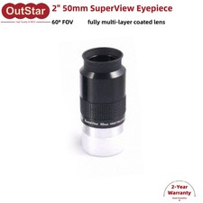 GSO 2" 50MM Eyepiece 60-Degree FOV Multi-layer Lens for Astronomical Telescope 