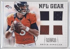 2012 Panini National Treasures NFL Gear Quad Materials 5/25 Brock Osweiler 1i7