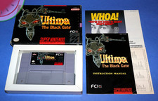 SUPER NINTENDO SNES Game ULTIMA THE BLACK GATE Complete in Box with Manual CIB