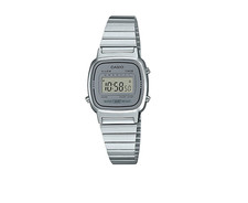 Casio LA670WA-7D Women's Vintage Digital Stainless Steel Watch Water Resistant