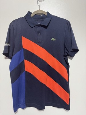 Lacoste Poloshirt blau und orange Vintage Größe S Top Zustand