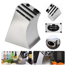 Stainless Steel Knife Block Set Kitchen Knives Organizer Holder Without Knife UK