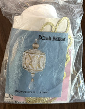 June Zimonick Ornament Kit By Craft Basket SNOW PRINCESS 516692 Vintage Sealed