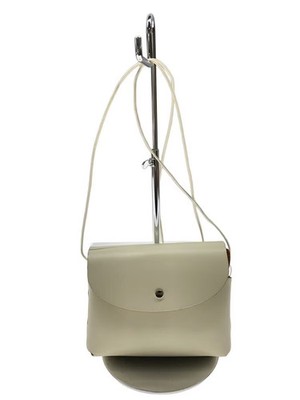 Hender Scheme Shoulder Bag Leather White Solid Color