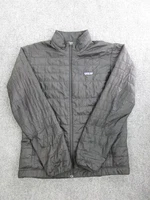 Patagonia Jacket Mens Medium Black Nano Puff Puffer Full Zip Outdoor STY84212